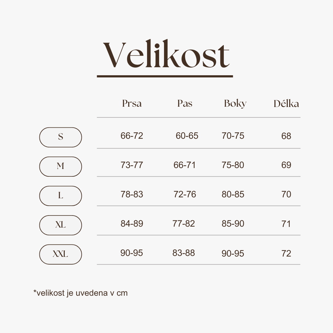 Brown and White Simple Size Chart Fashion Instagram Post